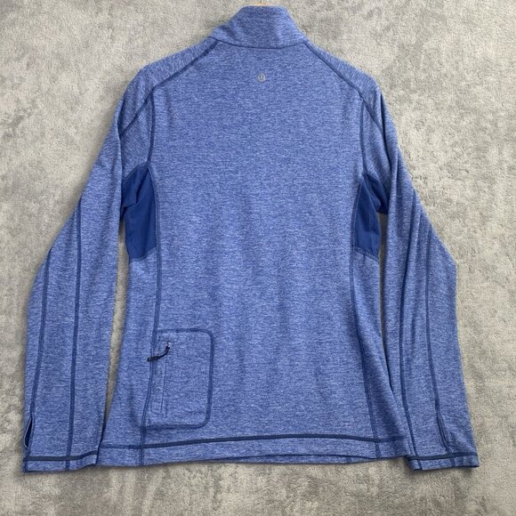 Lululemon Pullover Mens Medium Blue Velocity 1/4 Zip Lightweight Athleisure Gym - Picture 6 of 8